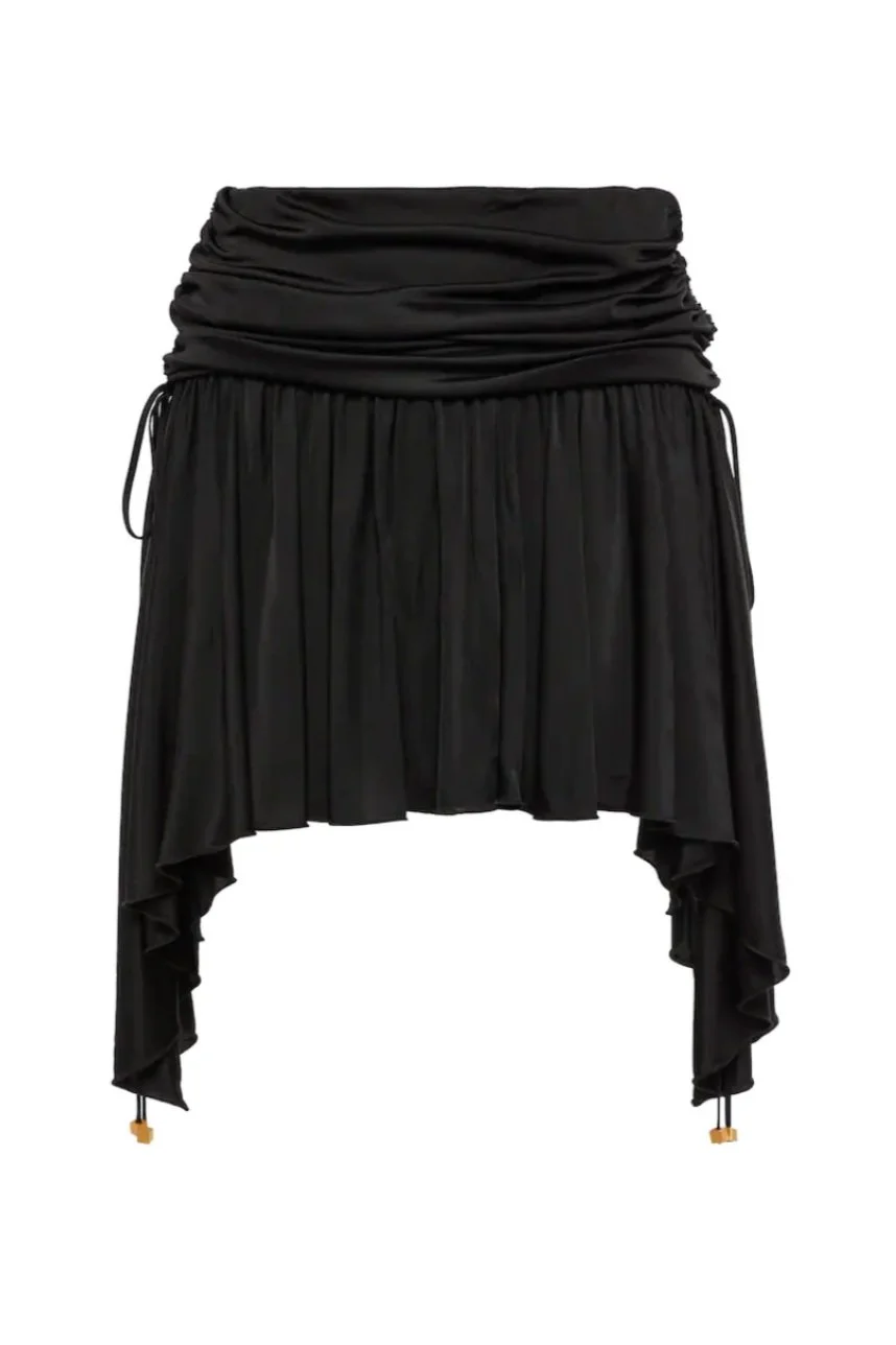 ミニスカート BLUMARINE BLACK MINI SKIRT Blumarine Black Jersey Mini Skirt — SLOW WAVES
